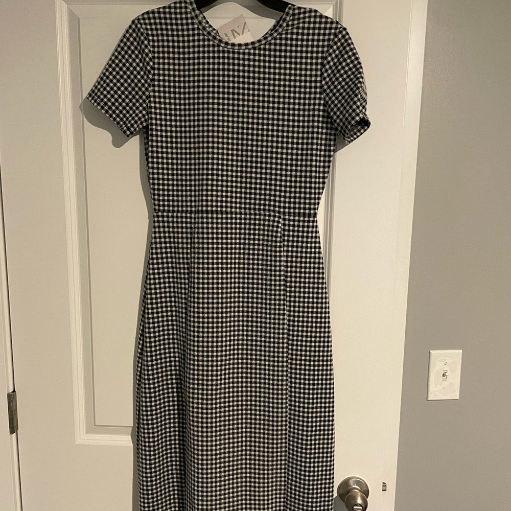Zara Houndstooth dress